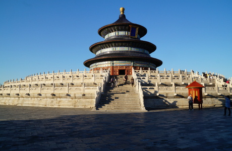 photo showing the Temple of Heaven in Peijing