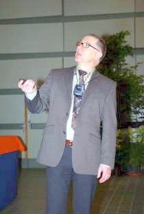 Photo of Frank Vanhaecke during his lecture