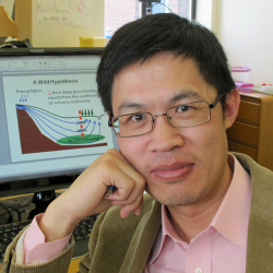 Photo of Qusheng Jin, associate professor in the UO Department of Geological Science