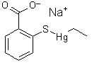 Structure of thiomersal (thimerosal)